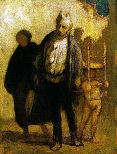 Saltimbanquis errantes de Honoré Daumier